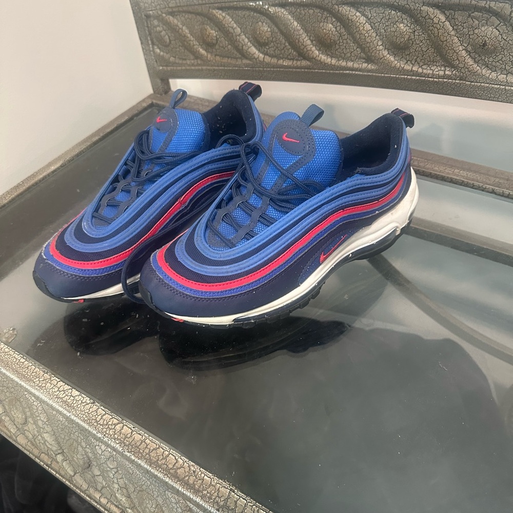 Nike Air Max 97 Navy and Red Sneakers